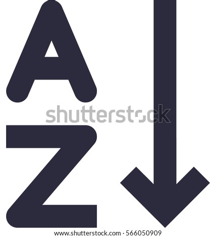 A to Z Vector Icon