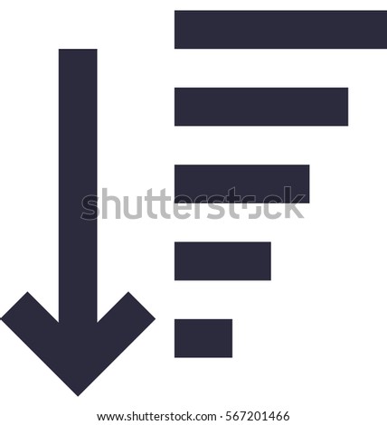 Sorting Vector Icon
