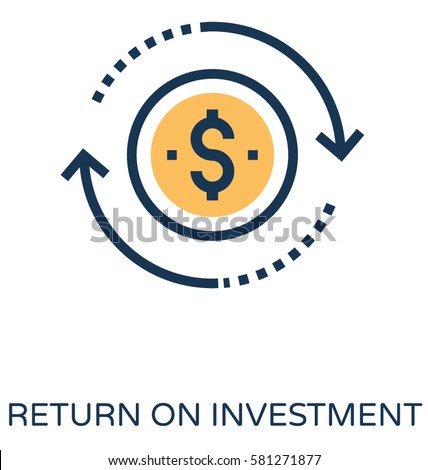 Return on Investment Vector Icon 