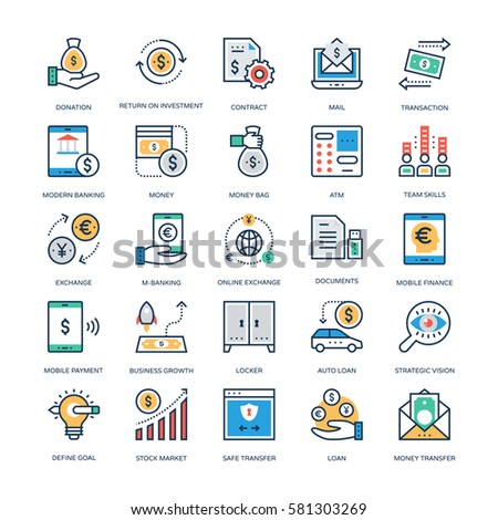 Finance and Banking Vector Icons 7