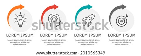 Business infographic Vector with 4 steps. Used for presentation,information,education,connection,marketing,
project,strategy,technology,learn,brainstorm,creative,growth,abstract,stairs,idea,text,work.