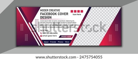 Modern Facebook cover design, unique caver, Facebook cover, Facebook cover template, modern Facebook cover with vector