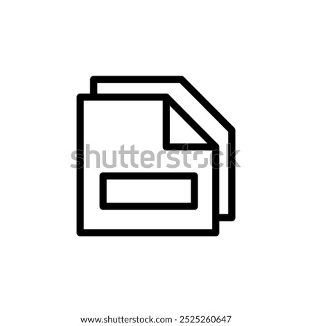 Document icon design, file with white background