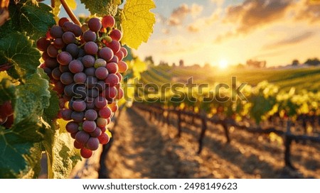 Image, Stock Photo vineyard Vine Vineyard