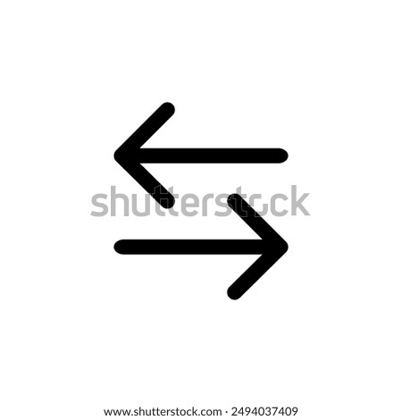  Double arrow, left and right, bidirectional