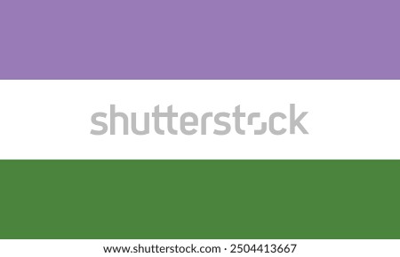 Gender Queer Pride Flag, vector design