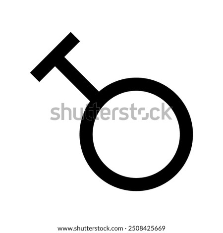 Travesty symbol, gender icon, vector design