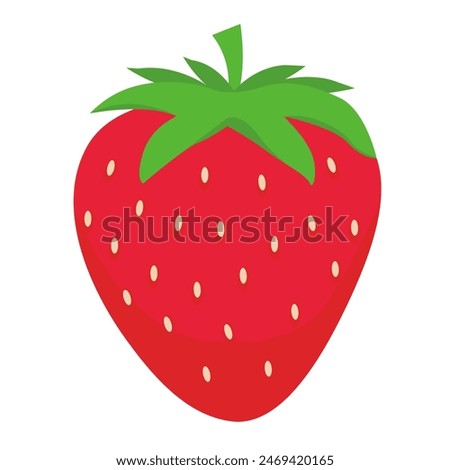 Strawberry Fruit on White Background