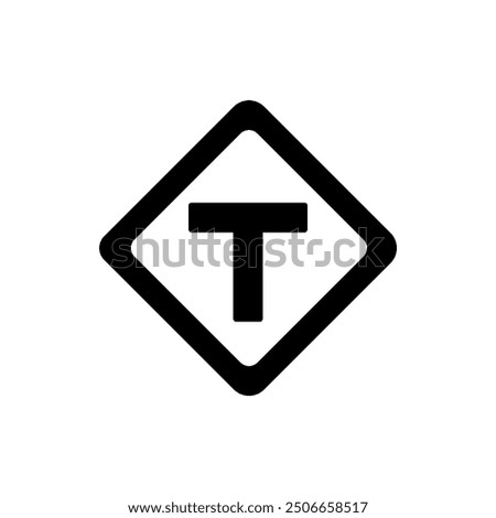 Similar – Image, Stock Photo T-intersection road sign