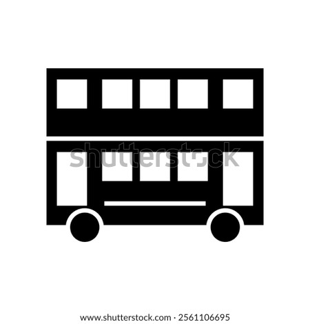 double decker bus icon, modern vector isolated on white background.