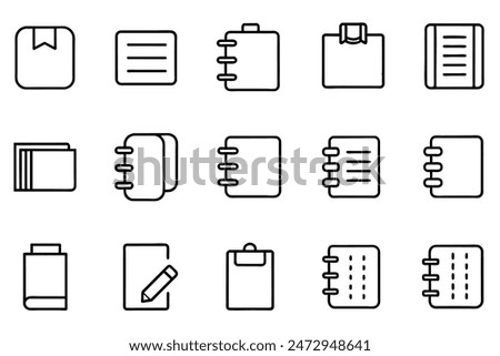 Icons relate to Notebook editable