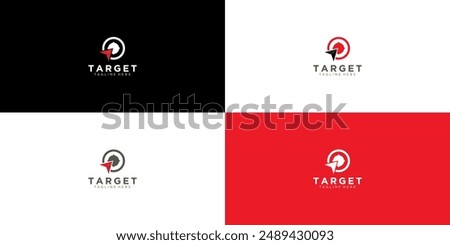 circle with arrows on target. for logo targets, simple, modern.