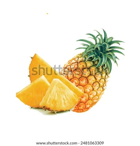 sliced pineapple, Juice Pineapple Icon, Pineapple, food