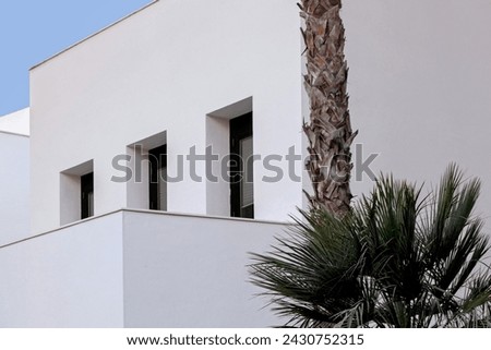 Similar – Image, Stock Photo Malaga, Spain. Facade Wall Of Bell Tower Of The Cathedral Of The Incarnation. Famous Landmark