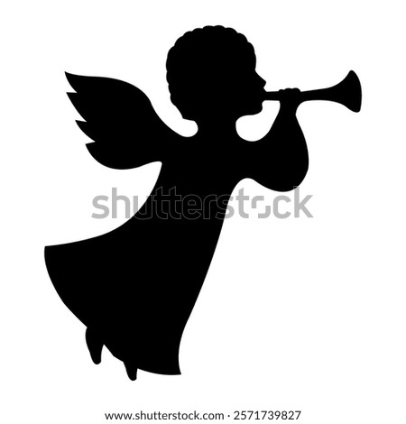 Similar – Image, Stock Photo Shadow play with angel & leaves