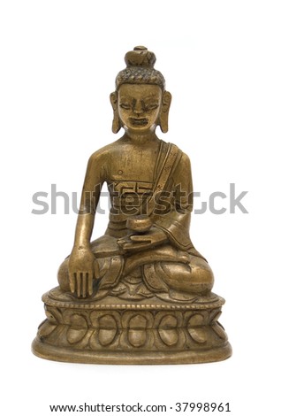 Antique Bronze Sculpture Of Buddha, Miniature, Founded In Ulan Bator ...