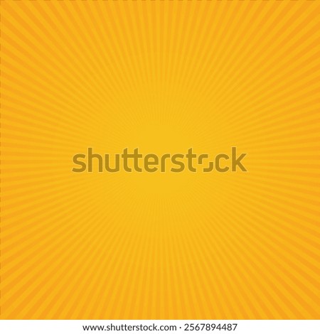 Abstract Bright sun rays background. Comic burst yellow background design.Yellow abstract background with the light of sunburst. yellow starburst with halftone. Sunbeams: Yellow rays background