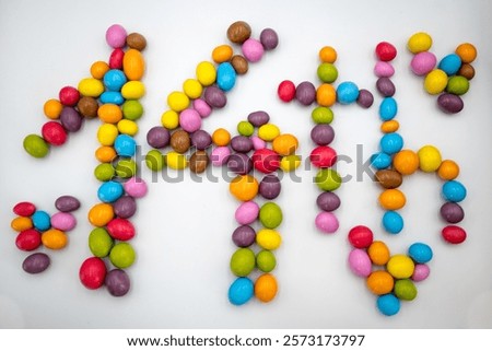 Similar – Image, Stock Photo heart from Smarties Day