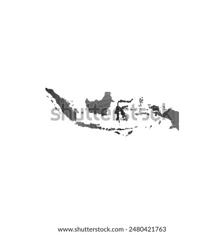 Modified Indonesian map vector, suitable for creating a background with an Indonesian map abstract