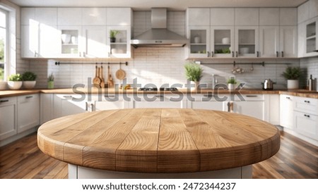 Similar – Image, Stock Photo Rustic restaurant with wooden table and flowers