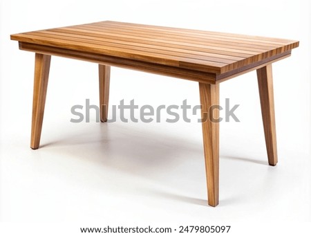 Similar – Image, Stock Photo Table and chairs in the evening sun