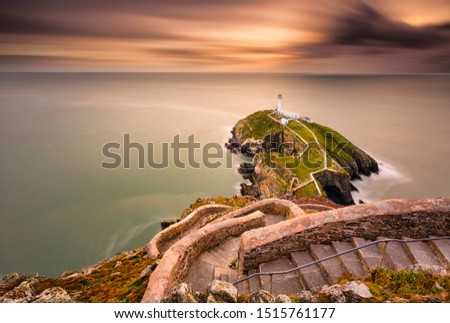 Similar – Image, Stock Photo South Stack Lighthouse