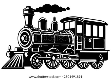 train this is a editable eps file vector silhouette illustration 