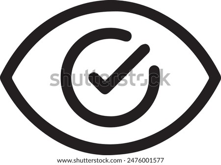 eye icon symbol vector image illustration