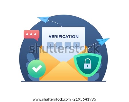 Illustration of Secure email OTP Authentication and verification method.