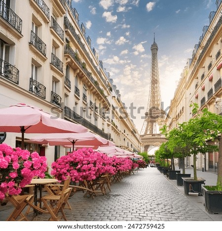 Image, Stock Photo Eiffel Tower Paris