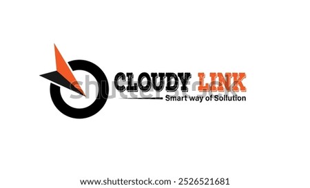 fiver line company logo, brodband network connection  logo for company , cloudy link broadband company logo