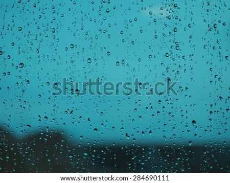 Blue Cooling color Water Drop background.