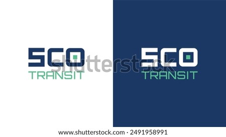 SCO and 5CO Consulting Company Logo Vector illustration