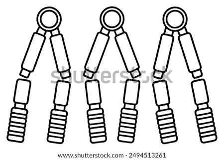 Grip Strengthener Artistic Line Art Illustration Concepts and Examples