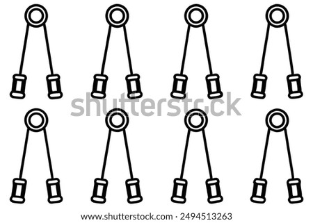 Grip Strengthener Creative Line Art Illustration Styles and Ideas