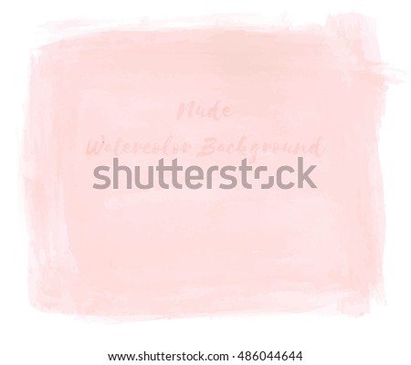 Vector Nude Watercolor Background 486044644 Shutterstock