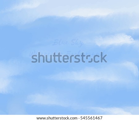 Light Blue Sky Watercolor Background
