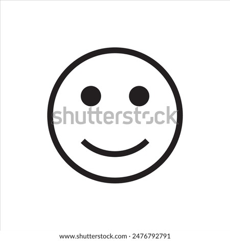 Smiley face icon. Happy Face line emoji vector. smiley face emoticons, emoji line art vector icons for apps and websites, Customer review, satisfaction, feedback, mood tracker.