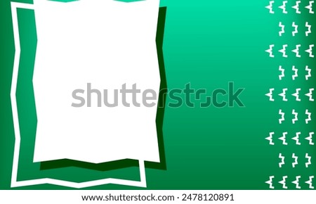 Sale square banner template with flat style for social media post, mobile app, banner design, web or internet ads. abstract green gradient background. abstract square template with geometric concept


