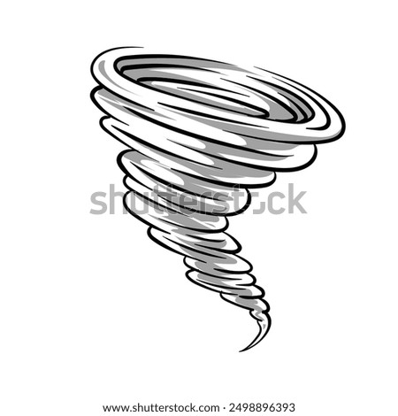 Tornado Twister Cyclone or Hurricane Illustration