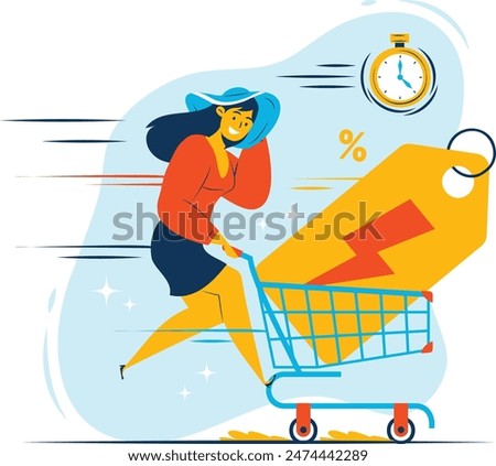 Fast-moving Shopping Cart for flash sale