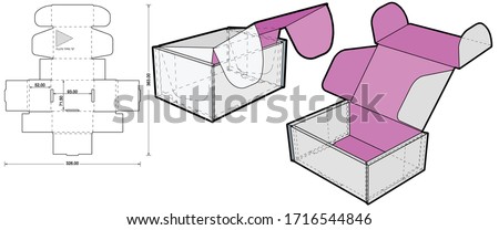 Cardboard box for sending mail. Highly recommended for technological and electronic products. Ease of assembly, no need for glue (Internal measurement 9.3 x 7.15+ 5.2 cm) and Die-cut Pattern