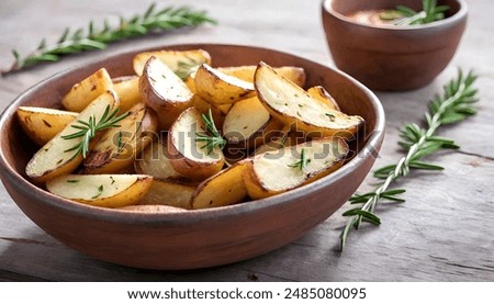 Similar – Image, Stock Photo Rosemary salt on a wooden spoon