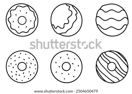 Donut Holes line art mini donuts with a light and fluffy texture