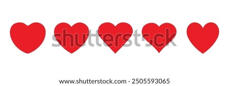 heart in red colour,heart icons,love heart