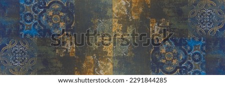 Similar – Image, Stock Photo Old | Patchwork with hand riveted rusty sheet