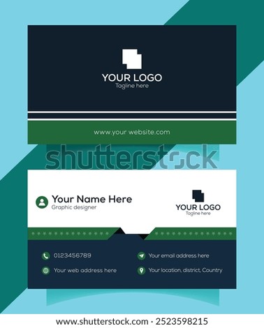 Professional business card template design