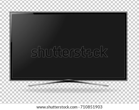 TV screen flat lcd led vector illustration