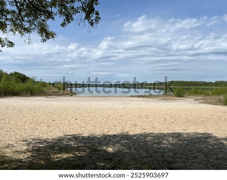 Similar – Foto Bild Badestelle ast baum berlin