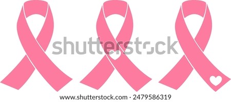 High-Quality Breast Cancer Ribbon Vector EPS for Awareness Campaigns, Perfect for Fundraisers and Events 